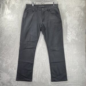 Mott & Bow Jeans men's 35x31 Straight Fit Black Denim Stretch Low Rise Casual